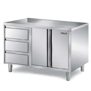 Stainless Steel Base Cabinet 5 Drawers 3 small & 2 Big