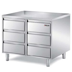 Stainless Steel Base Cabinet 6 Drawers