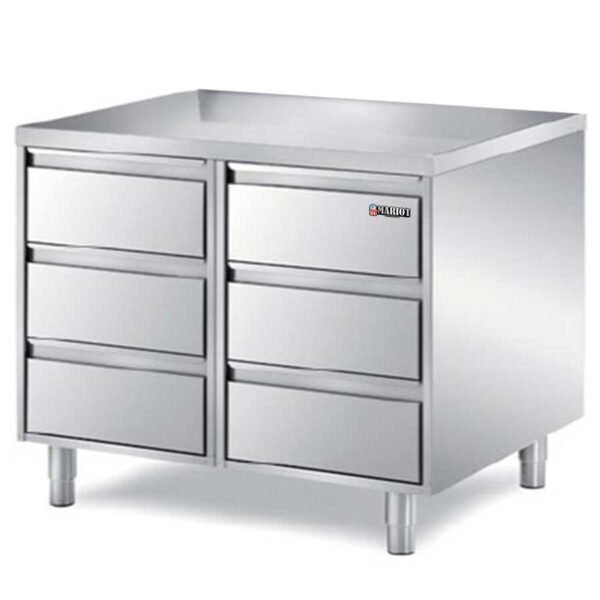 Stainless Steel Base Cabinet 6 Drawers