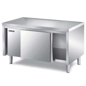 Stainless Steel Base Cabinet sliding doors