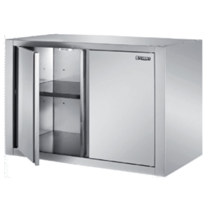 Stainless Steel Wall Cabinet Hinged Door Middle Shelf