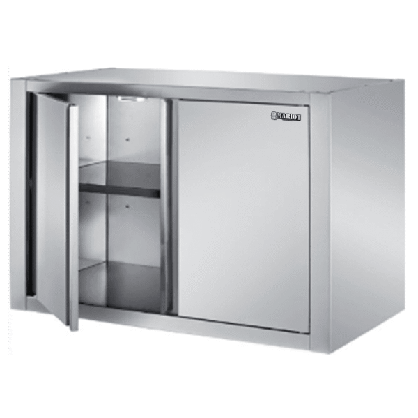 Stainless Steel Wall Cabinet Hinged Door Middle Shelf